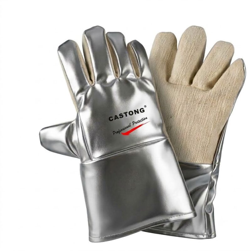Găng Tay Chịu Nhiệt 350 Độ C Castong Trắng Bạc NFRR15-34