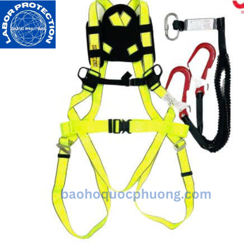 Dây Toàn Thân KUKJE Chống Sốc 2 Móc Nhôm Chống Tĩnh Điện – An Toàn Tối Đa Cho Người Lao Động