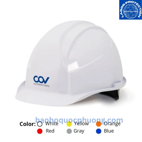 NÓN BẢO HỘ COV HF-001-2A CHÍNH HÃNG | NHỰA ABS, LÓT XỐP, 6 CHẤU